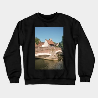 Fye Bridge over the River Wensum, Norwich Crewneck Sweatshirt